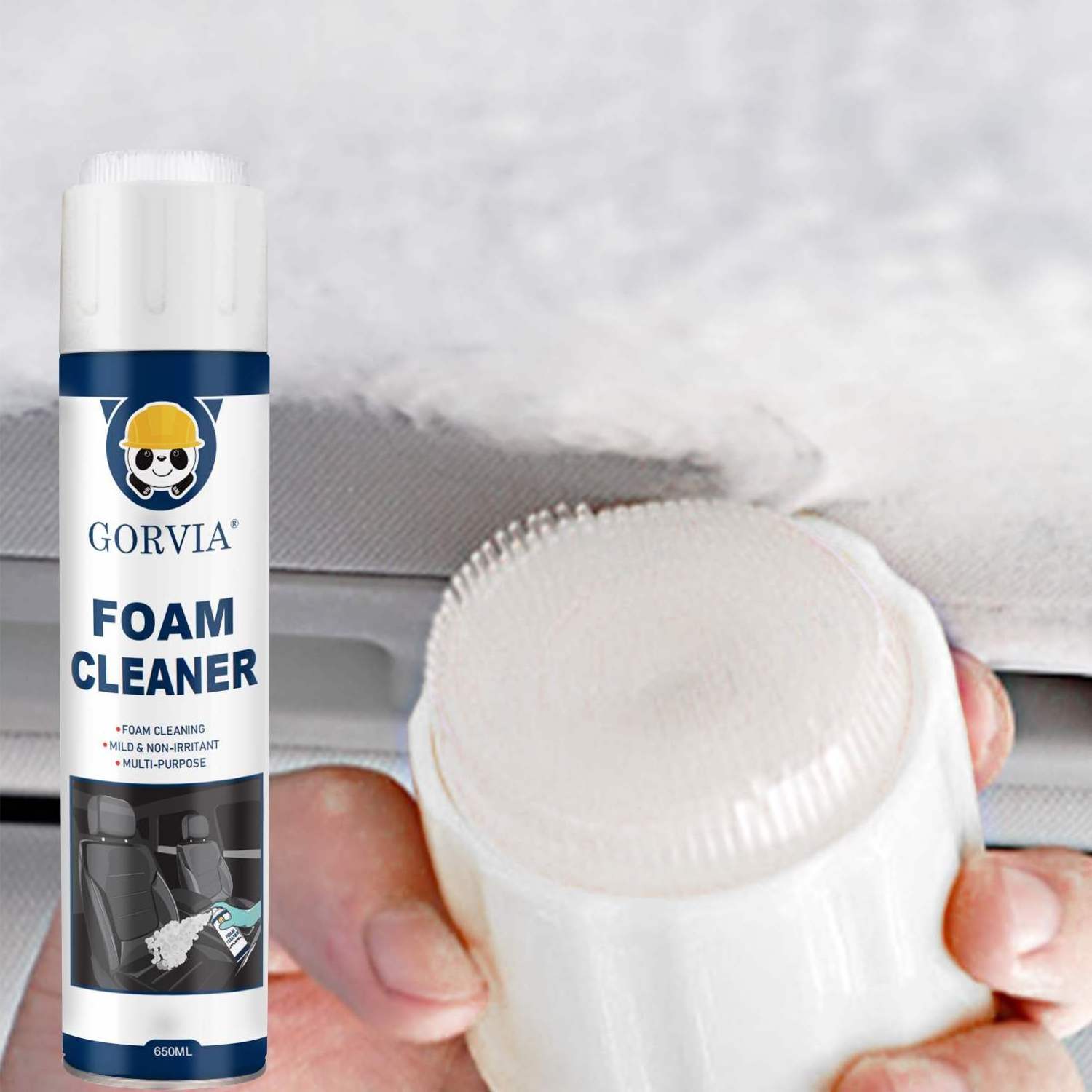 Multifunctional Purpose Cleaner for Car Interior Spray Cleaning Foam Cleaner