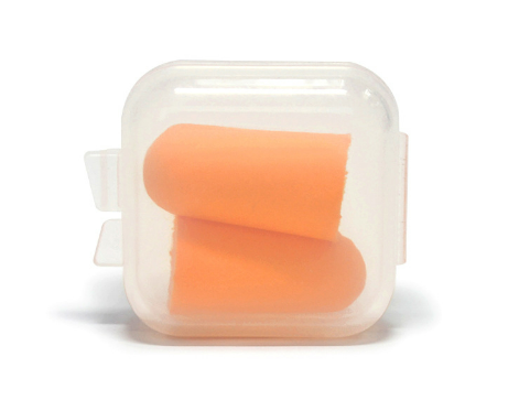 Disposable PU Foam Ear Plugs Holder Hearing Protection with PP Round Box