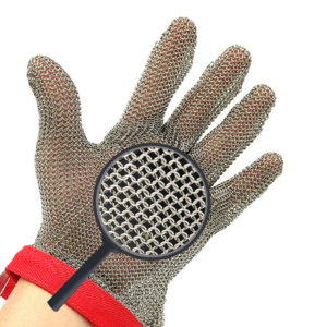 CE EN388 Standard Certified Cut Resistant Stainless Steel Gloves Meat Cutting Mesh Gloves Quality Wire Gloves