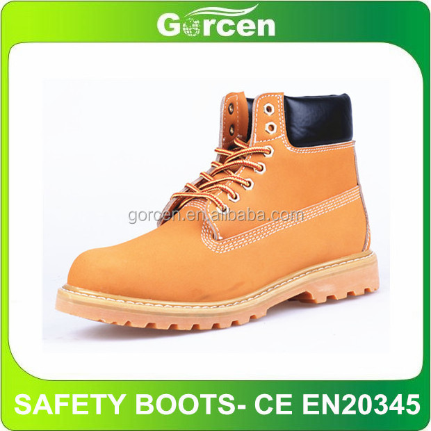 Goodyear nubuck leather safety boots with safety steel toe