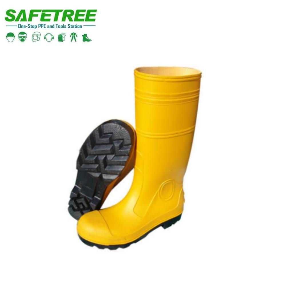 PVC Gumboots with Steel Toe Caps and plate    Mining boots