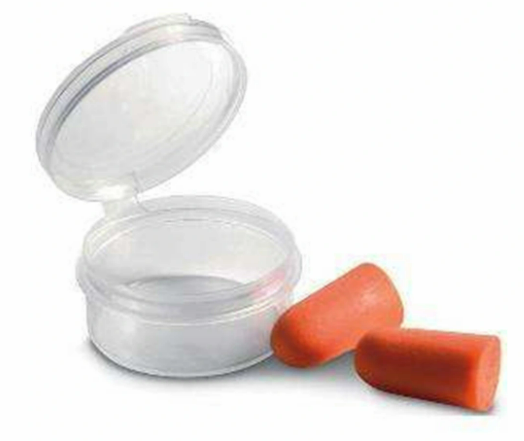 Disposable PU Foam Ear Plugs Holder Hearing Protection with PP Round Box