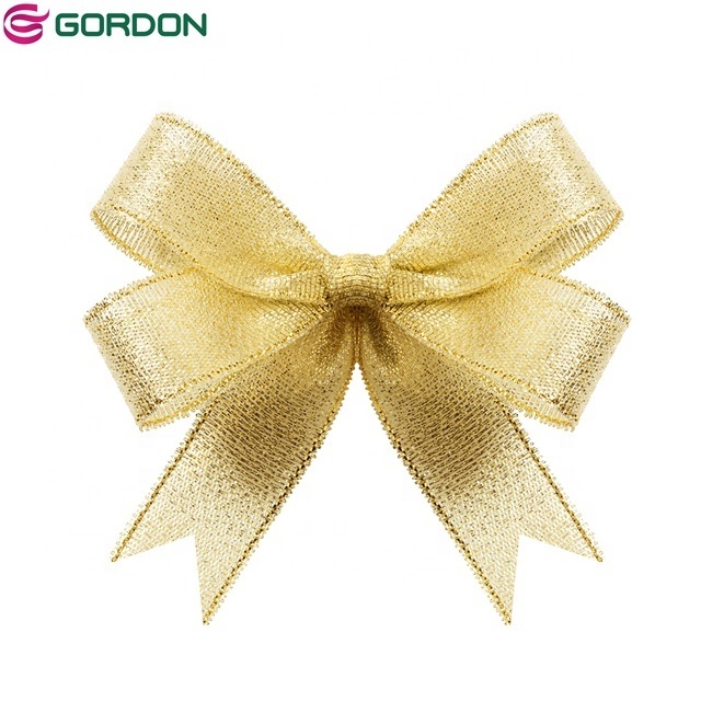 Gordon Ribbons Grosgrain Ribbon Red 38mm Wine Bottle Neck Satin Packing Bow Perfume Bottle Decoration Bow With Elastics