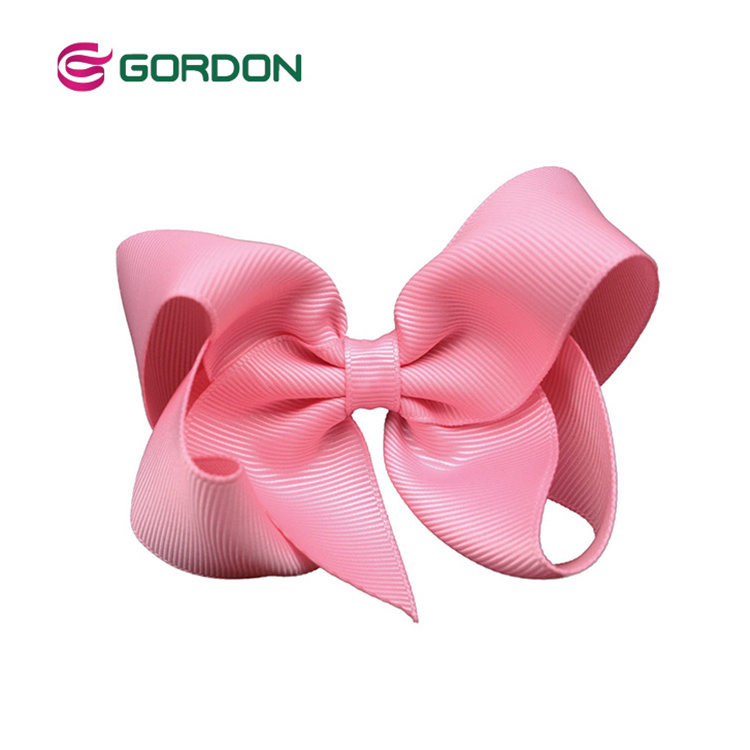 factory wholesale new style boutique girls grosgrain ribbon hair bows