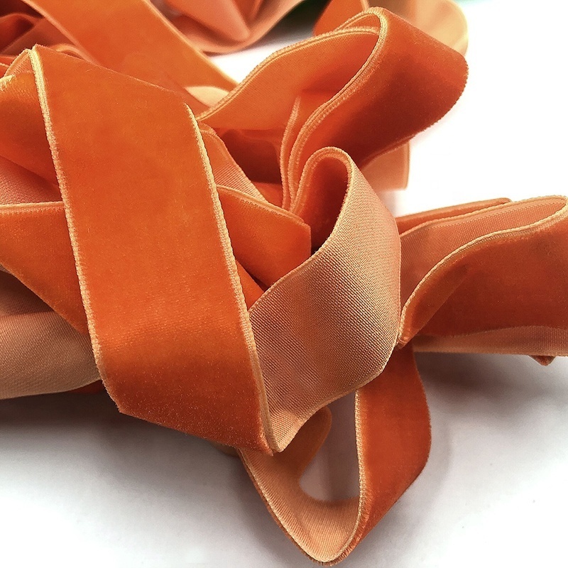 Gordon Ribbons Single Face Nylon Non Stretch Luxury Hair Bows Wholesale Velvet Ribbon