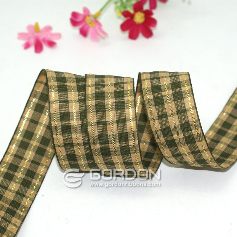 Gordon Ribbons Noeud Ruban Buffalo Check Wired Ribbon 2.5 Inch Plaid Gift Packing Decoration Gingham Tartan Plaid For Holiday