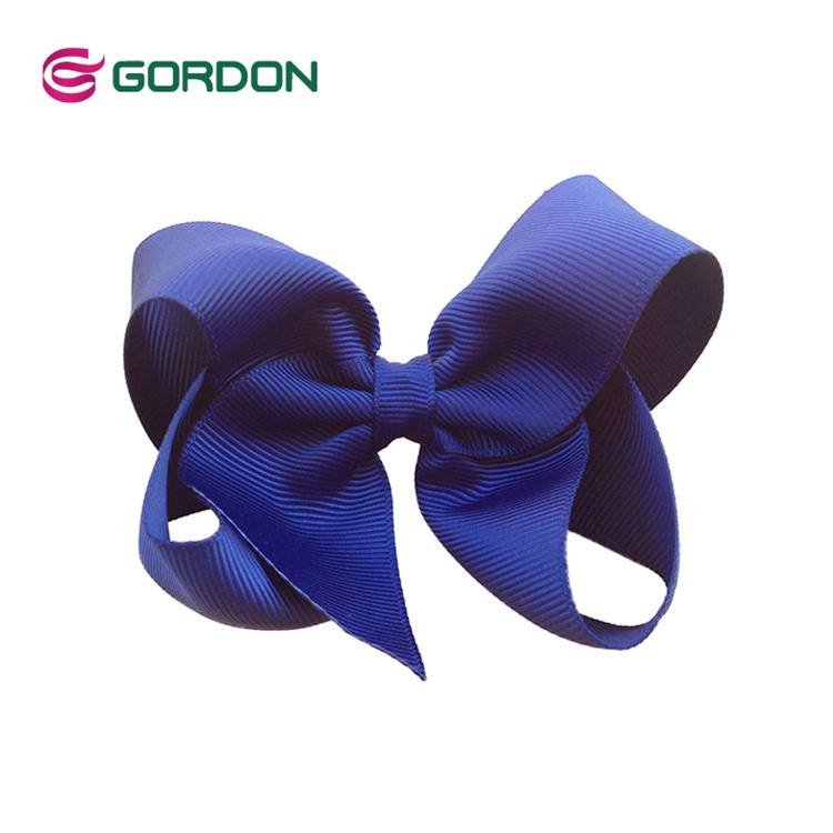 factory wholesale new style boutique girls grosgrain ribbon hair bows