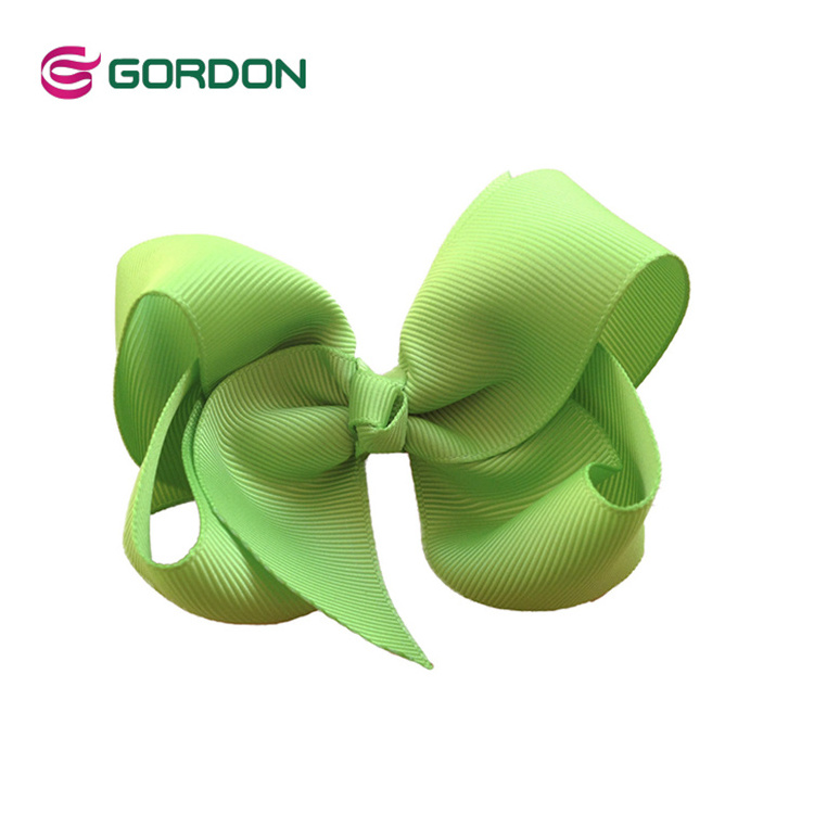 factory wholesale new style boutique girls grosgrain ribbon hair bows