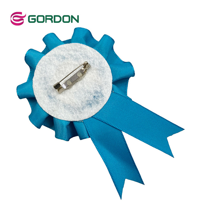 Gordon Ribbons Badge Awards Ribbon Rosette Bow MVP Rosette Ribbon Medal Recognition For Competition Sports Event Contests