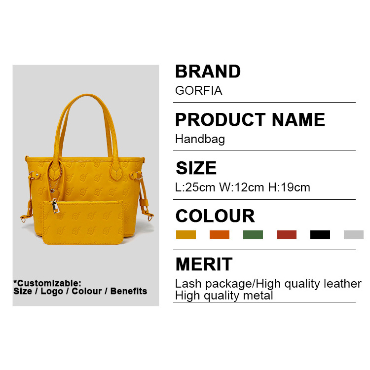 Purses And Handbags Wholesale, Leather Mini Bag Set Custom Design Women Luxury Famous Brands  Tote Bag/