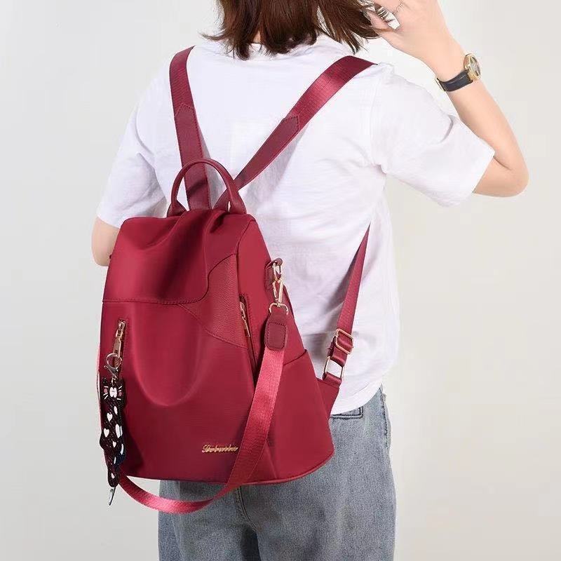 Fashion Multifunctional Sequin Unisex School Bags Nylon Waterproof Outdoor Sports Backpack For Women