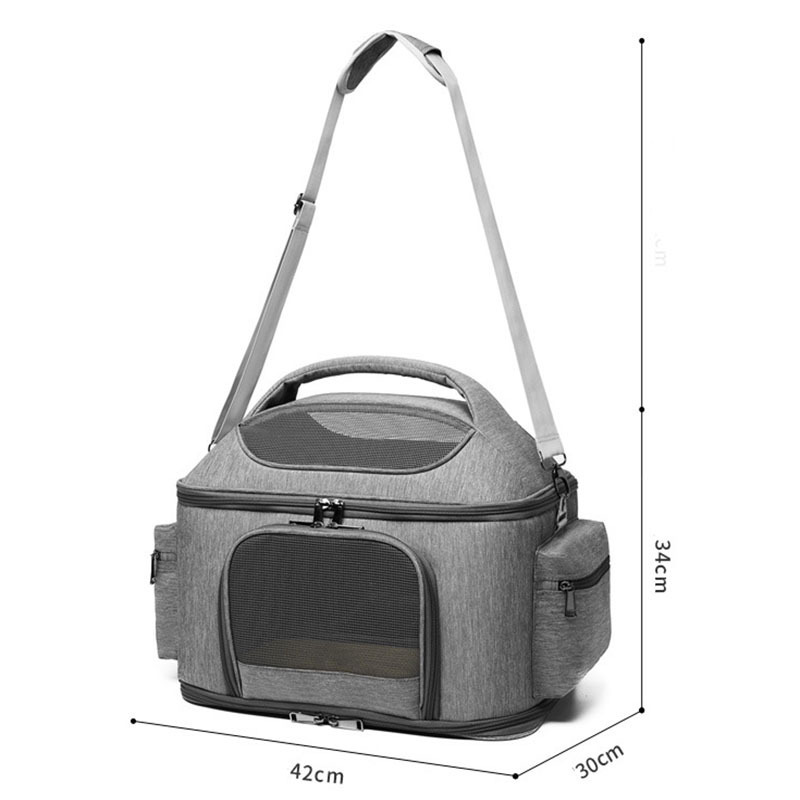 Airline approved small crossbody cat dog carrier travel bag breathable pet carrier bag portable travel cat carrier