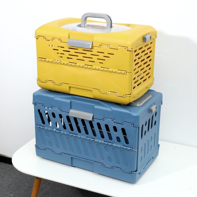 Airline TSA Approved Travel Crates for Cats and Dogs Collapsible Foldable Design Portable Hard-Sided Kennels for Pets