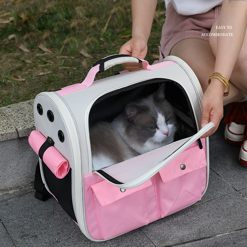 Cat Backpack Carrier Small and Medium Dogs and Cats Bags Expandable Pet Carrier Backpack Airline Approved