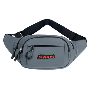 Custom Logo Acceptable Wholesale Fashion Adjustable Belt Belly Bag Fanny Pack Travel Sports Running Waist Bag