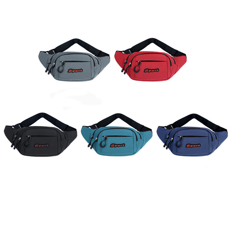 Custom Logo Acceptable Wholesale Fashion Adjustable Belt Belly Bag Fanny Pack Travel Sports Running Waist Bag