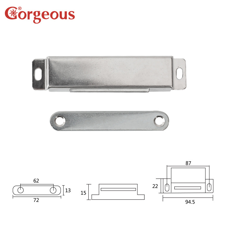 different stainless steel heavy duty magnetic force furniture cupboard catch cabinet door magnetic latch