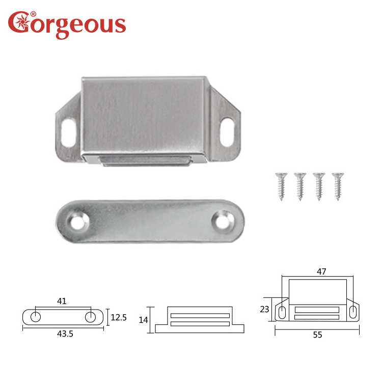 different stainless steel heavy duty magnetic force furniture cupboard catch cabinet door magnetic latch