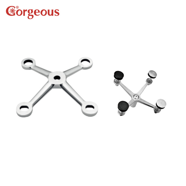 stainless steel curtain wall system glass connector bracket hardware spider glass accessories fitting clamp glass spider