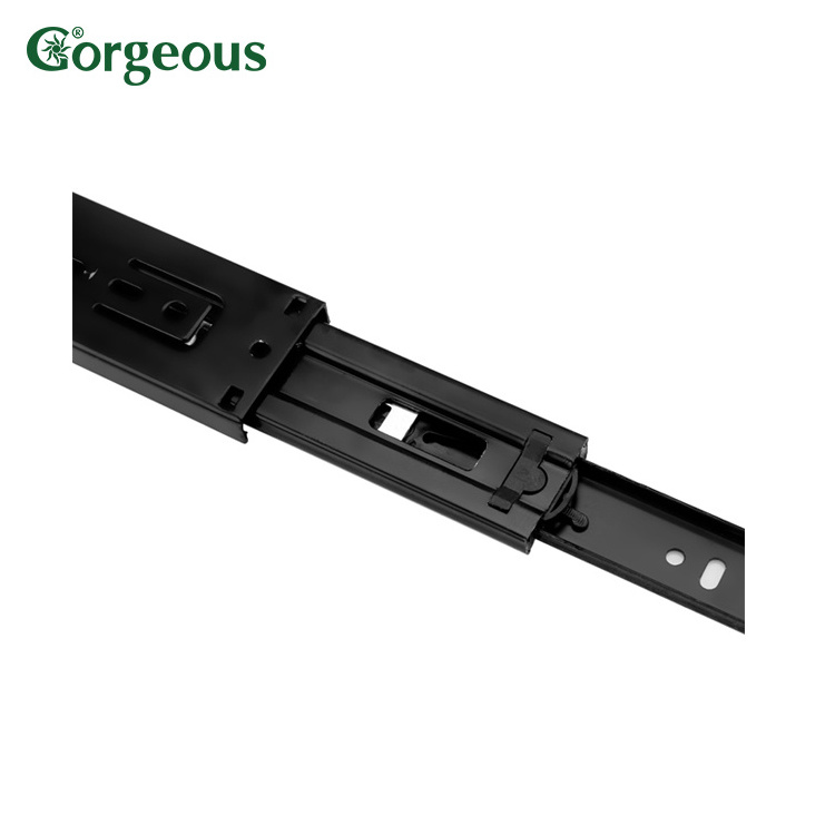 normal metal cabinet drawer slide telescopic channel rails runners kitchen heavy duty full extension ball bearing drawer slide