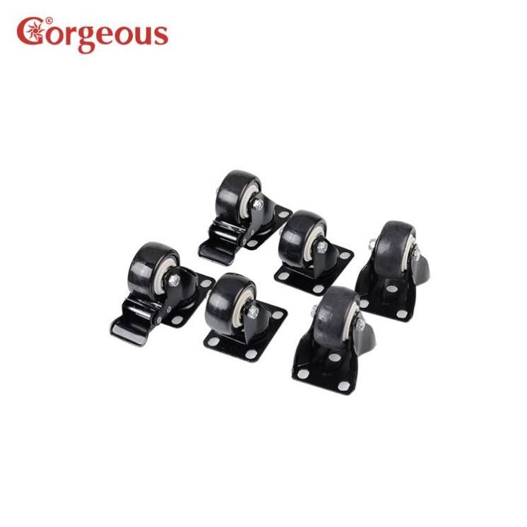 Gorgeous Heavy Duty Pp Core Pu Caster Wheel Furniture Metal Caster Wheel