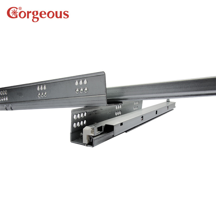 heavy duty kitchen cabinet drawer runners soft close triple extension telescopic concealed undermount drawer slide