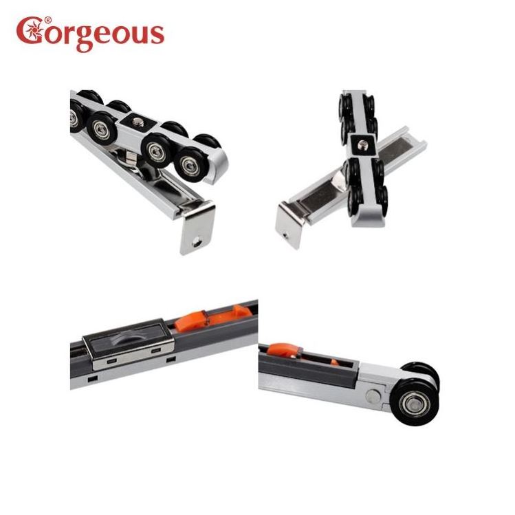 Sliding wooden Door Damper gate sliding door roller wheels solf closing sliding door system hardware