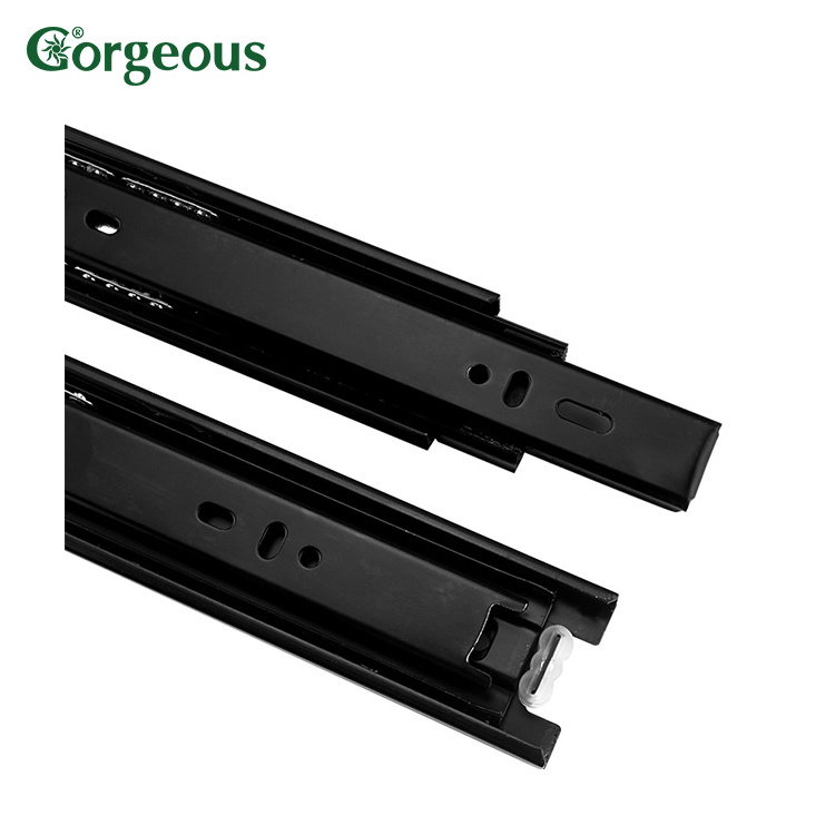 normal metal cabinet drawer slide telescopic channel rails runners kitchen heavy duty full extension ball bearing drawer slide