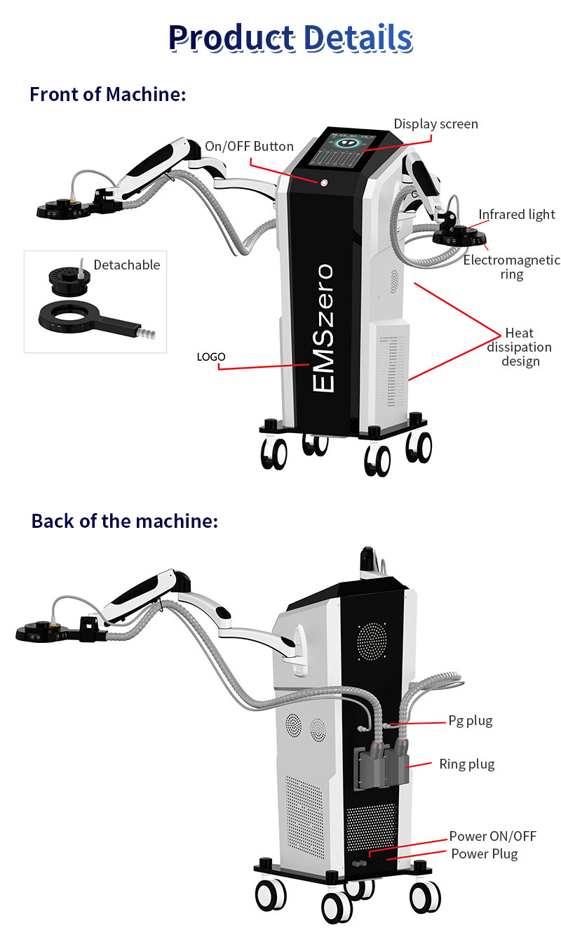 electromagnetic muscle growth fat burning for beauty equipment