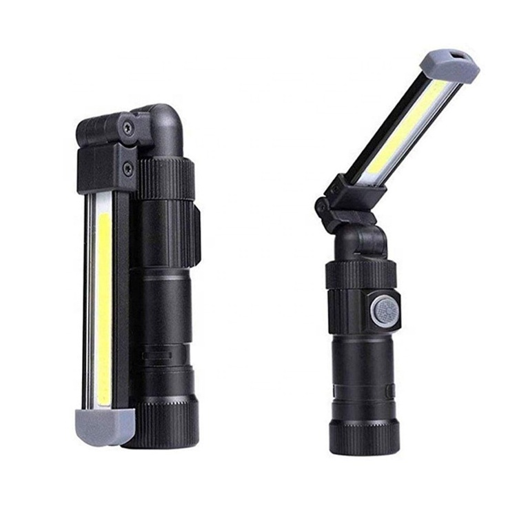 Aluminum Alloy Magnetic Base Work Lights 360 Rotate Working Torches Waterproof Portable Rechargeable Cob Led Flashlight