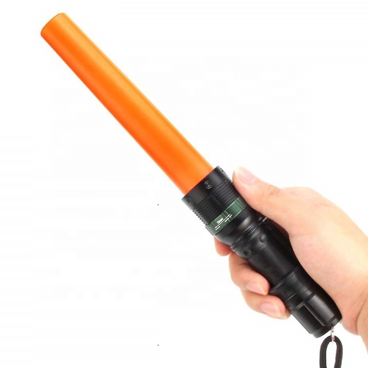 Glow Stick Wand Torch Light Tactical Tail Zoom Rechargeable Led Flashlight For Emergency Car Traffic Signal