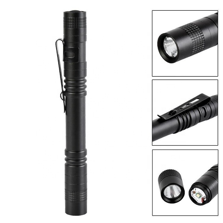 Mini Small AAA Battery Tactical Torch Light LED Pocket Penlight Doctor Work Pen Flashlight