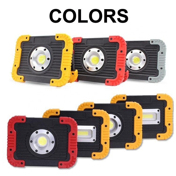 Floodlight Outdoor Spotlights Camping 10W Cob Led Work Light Rechargeable