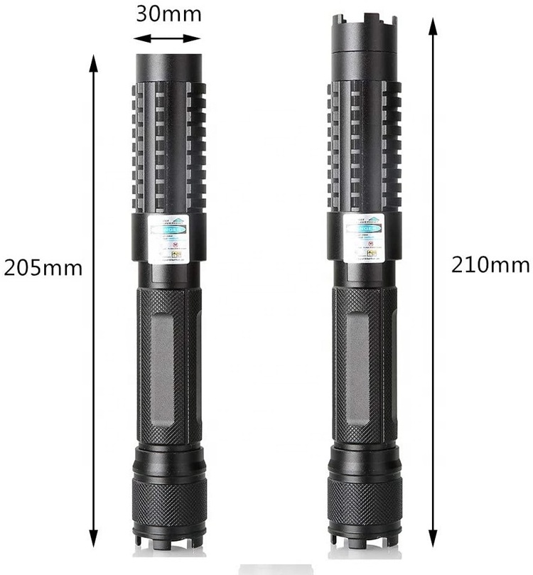 Tactical Hunting Engraving Powerful Dot Beam Light Torch Handheld 1000MW 5W 5000MW High Power Burning Blue Led Flashlight