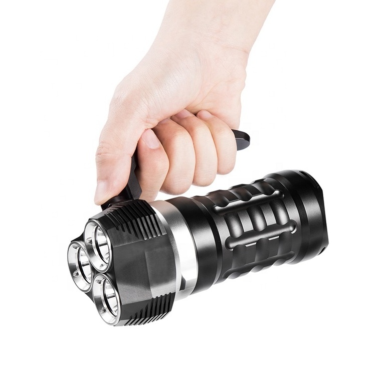 High Power LED Handheld Searchlight Long Range Rechargeable Tactical Waterproof Flashlight For Diving Marine Boat Fishing