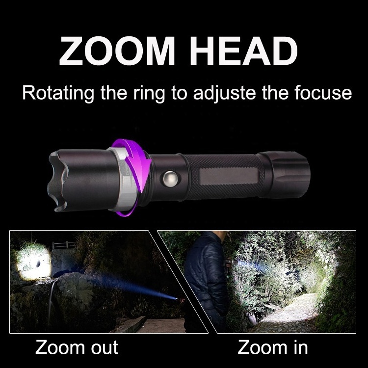 Road Construction Security Emergency Warning Signal Torch Traffic Stick Wand Camouflage Zoom Tactical Led Flashlight