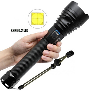 Farming Emergencies High Lumens Powerful XHP90.2 XHP90 Torch Lights Zoomable Waterproof Handheld Rechargeable LED Flashlights