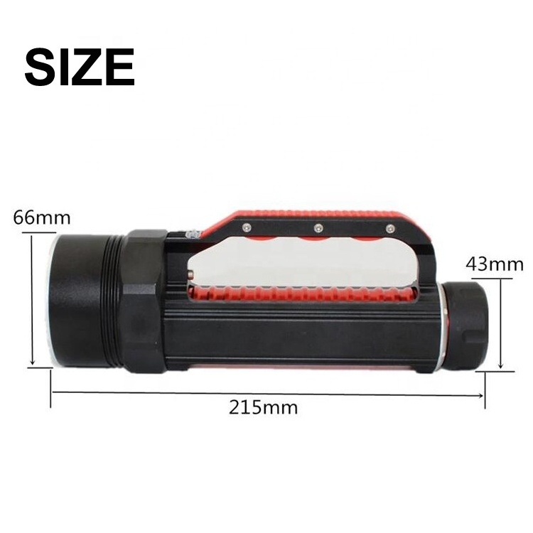 Super Bright Underwater 6 LED Flashlight 32650 26650 Battery Powerful 365NM 395NM Waterproof UV Diving Torch