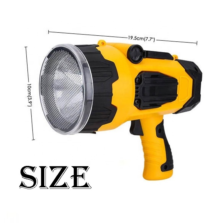 Most Powerful Emergency Flashlight Camping Hunting Marine Portable Rechargeable Cob LED Searchlight Handheld Spotlight