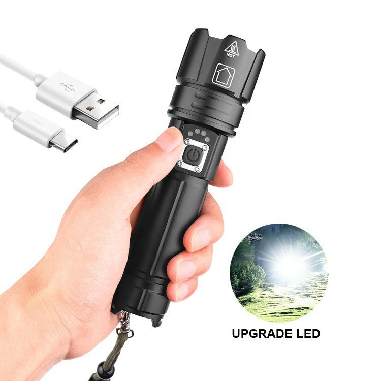 Super Bright White Lep Tactical Torch Light Handheld Powerful Camping Working Emergencies Rechargeable Flashlights