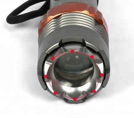 Rechargeable Zoomable Flash Light Led Torch Camping Car Emergency Attack Head Tactical Flashlight