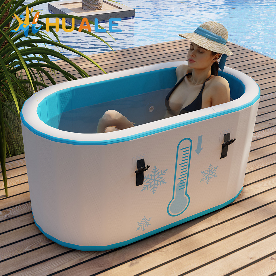 Custom Color Ice-Bath portable Ice Bath Tub Barrel Inflatable With Cooling System