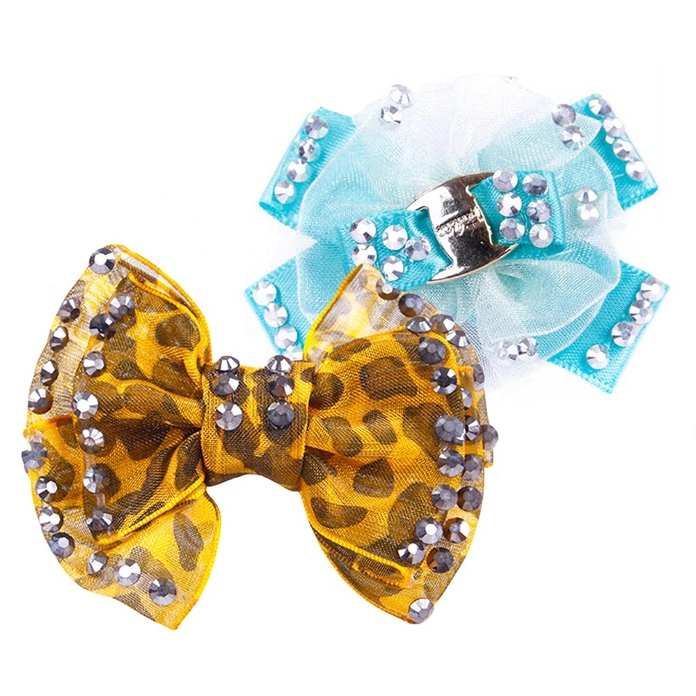 Bling bling Shining Pet Bowknot Accessories Princesses Dog Hair Clippers