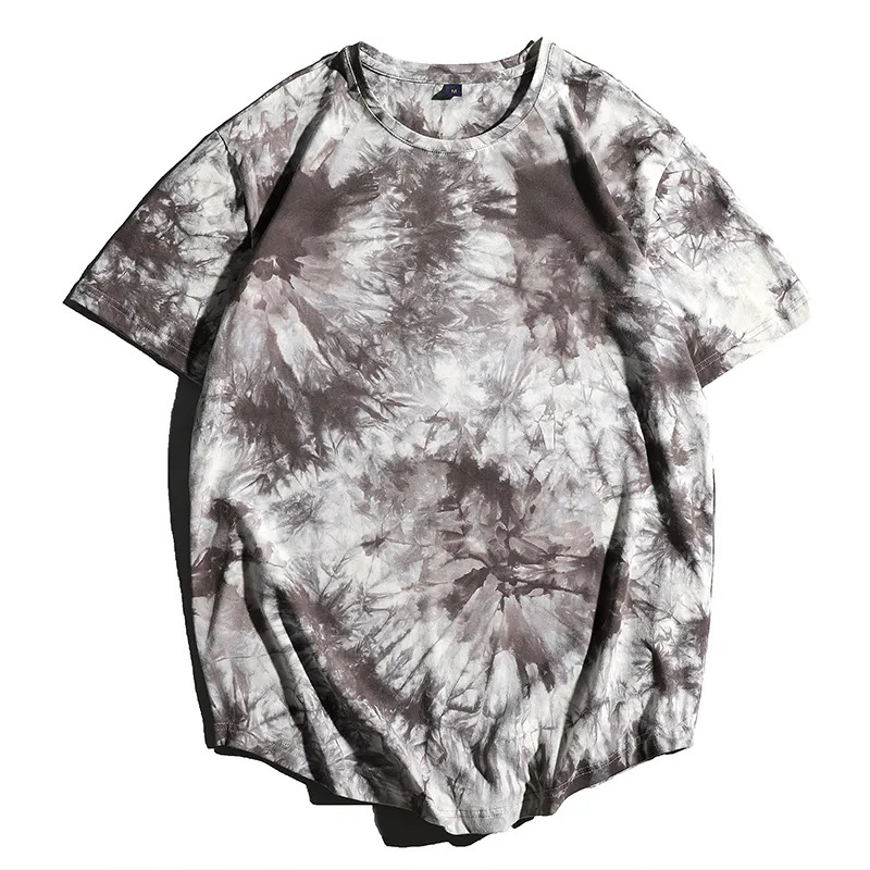 High Quality Acid Wash T-shirt Tye Dye T-shirts Custom Tie Shirts Man Bleached T Shirt 100% Cotton