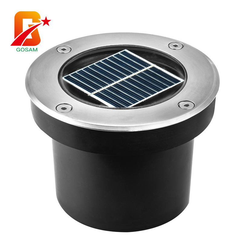 Outdoor Solar Recessed Buried floor Lamp Led RGB Ground Lights Garden Landscape Lighting underground Light