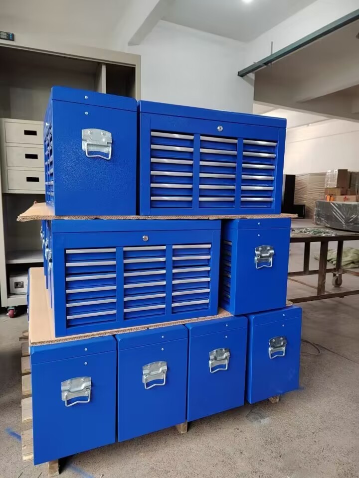 8 Drawer Storage cabinet LS Us General Tool Box Parts Metal Tool Cabinet / Roller Tool Chest With Hutch Made In China