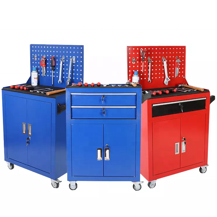 Hot Storage Automotive Workshop Truck Steel Drawer Trolley Metal Garage Rolling Large Tool Set Cart Chest Cabinet