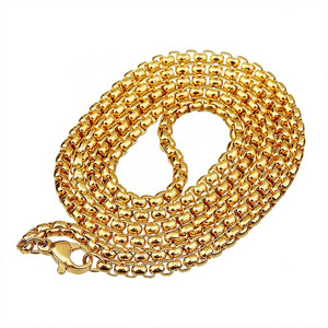 316 stainless steel chain Fashionable Men Youth Jewelry stainless steel ball chain