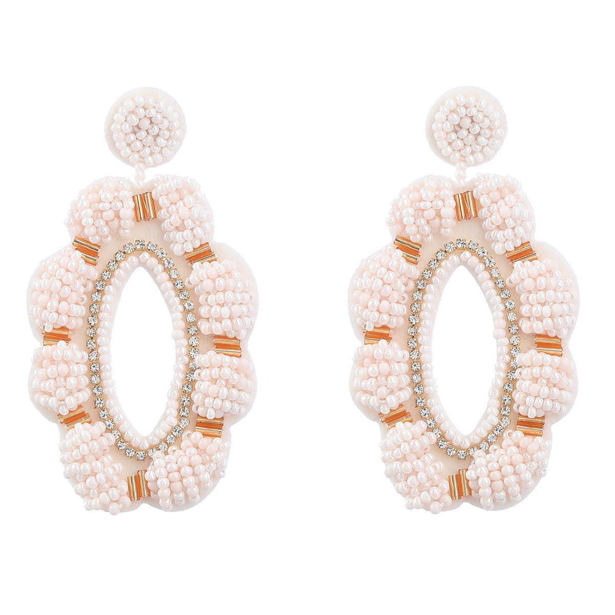 2023 Trending Oversized Western Charms For  Earings Fancy Women Handmade Beaded Dainty Earrings