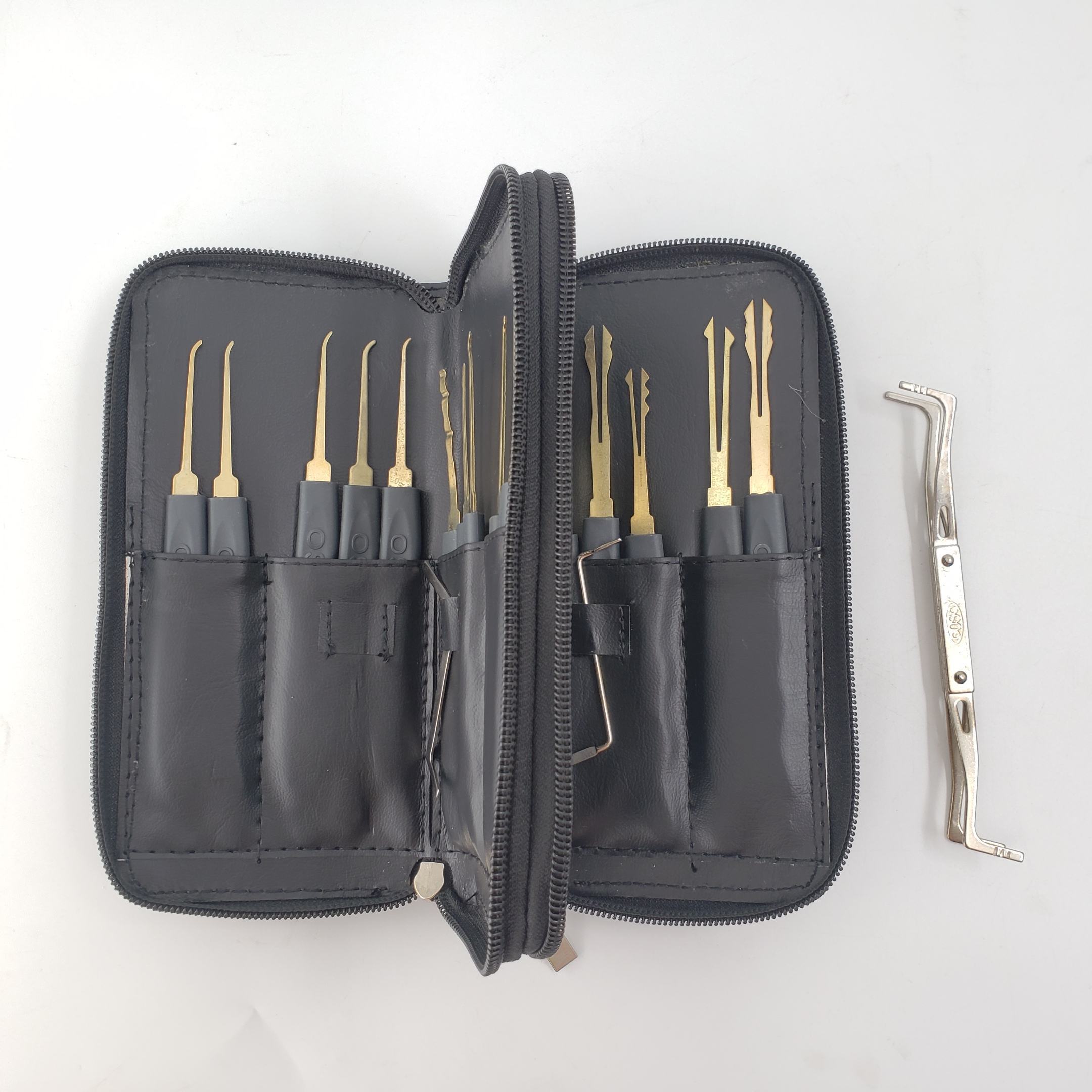 Customized High Quality Unlocking Single Hook Lock Pick Set Transparent Locksmith Practice Transparent Practice Lock